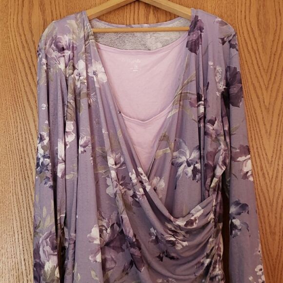 EUC Gorgeous 2 Piece Just Be... Flowy Top Sz 3X - Picture 2 of 5